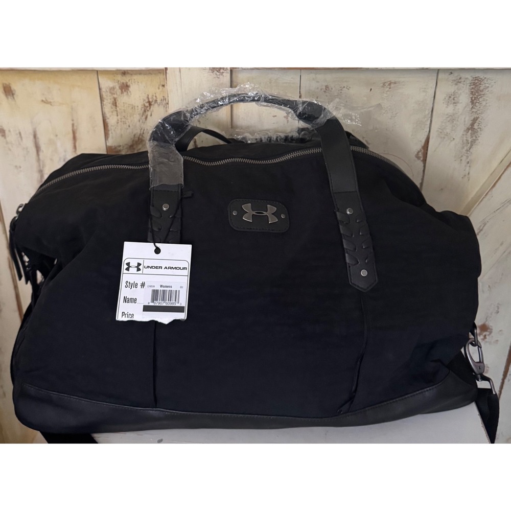 Under‎ Armour * Project Rock Collection Dwayne The Rock Black Duffle Gym Bag NWT